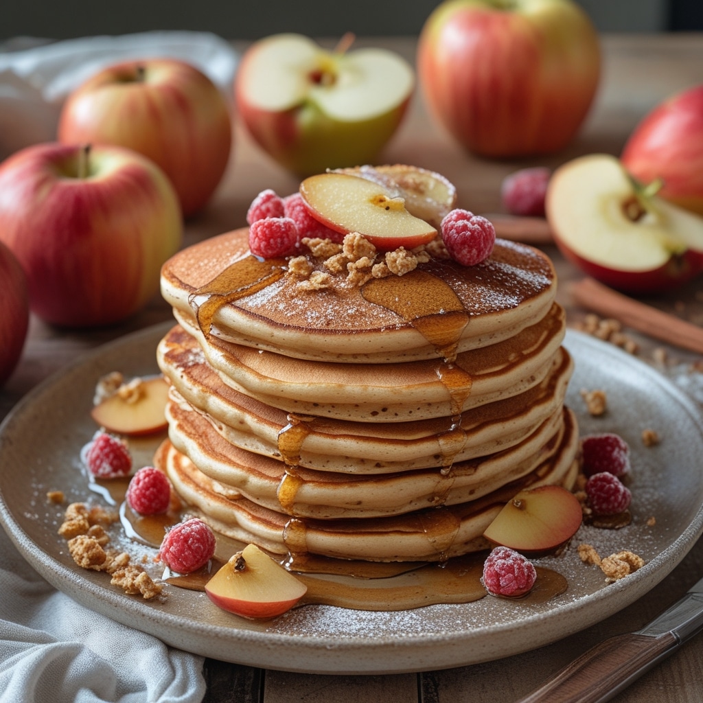 Easy Breakfast: Apple Cinnamon Pancakes Ready in 20 Minutes