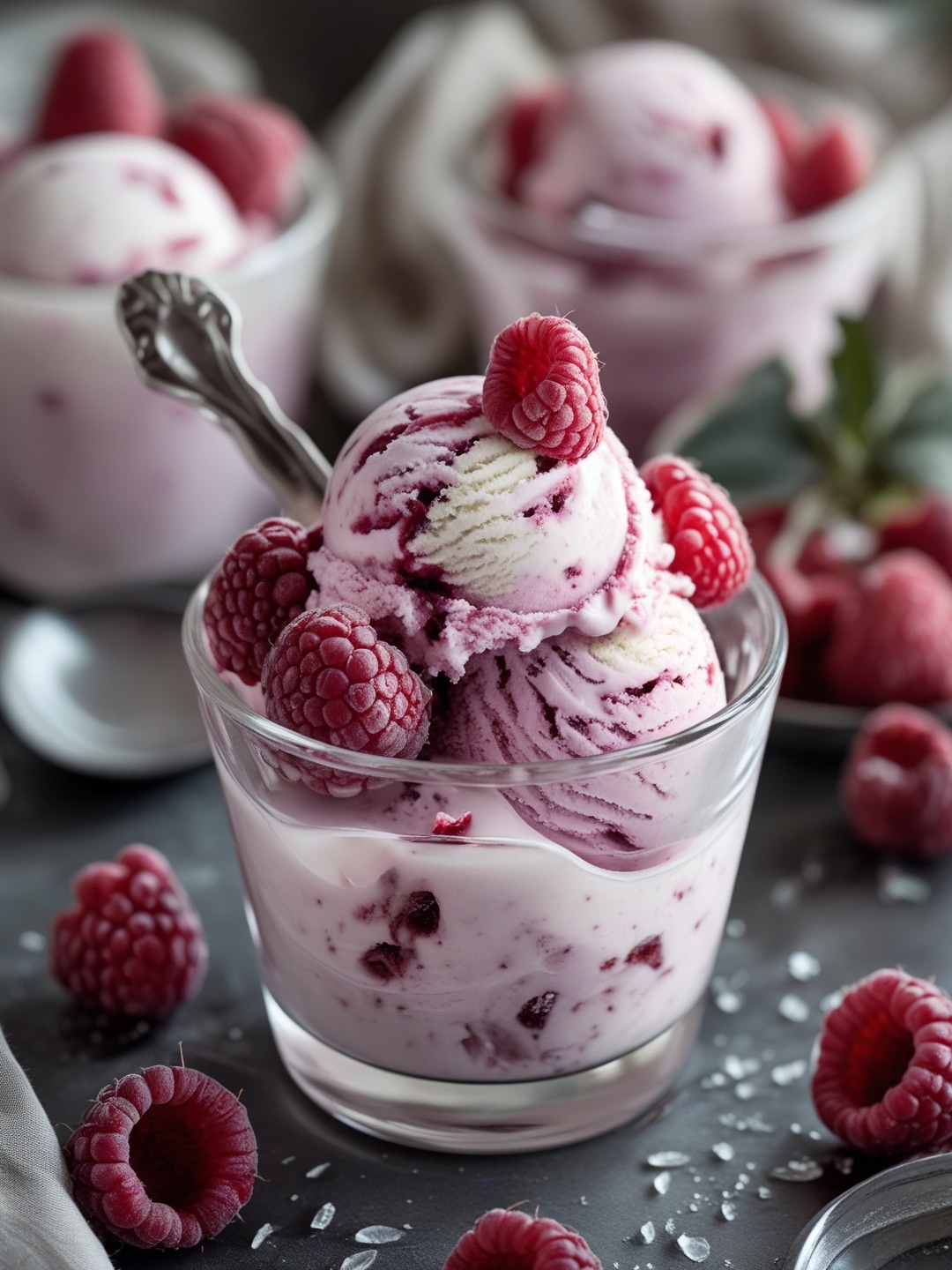 Homemade Raspberry Ripple Ice Cream 1 Homemade Raspberry Ripple Ice Cream