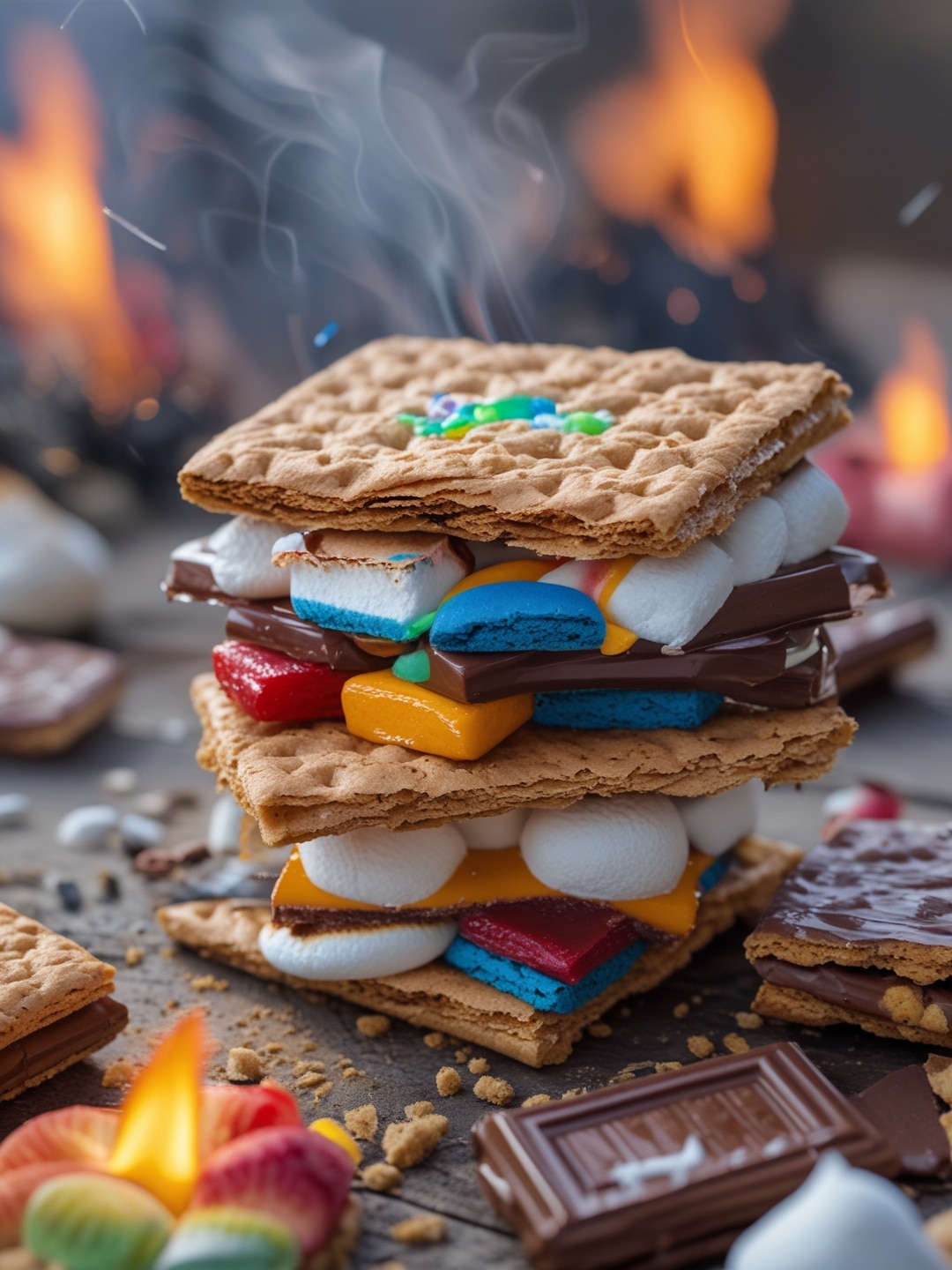 Rainbow S'mores: Colorful Campfire Treats