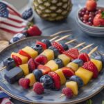 Patriotic Labor Day Fruit Kabobs