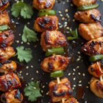 Spicy Honey BBQ Chicken Skewers
