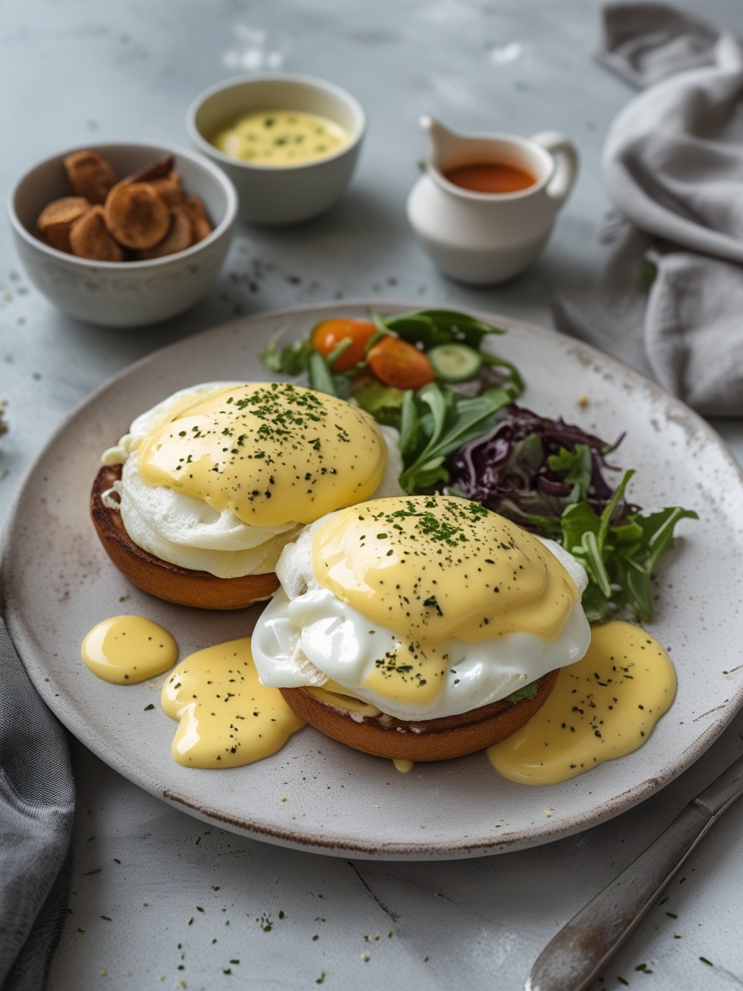 Eggs Benedict with Homemade Hollandaise 1 Eggs Benedict with Homemade Hollandaise