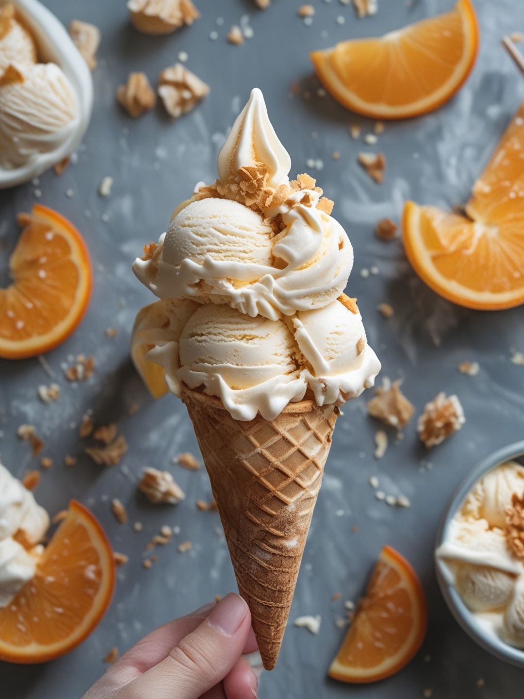 Orange Creamsicle Ice Cream with a Twist 1 Orange Creamsicle Ice Cream with a Twist
