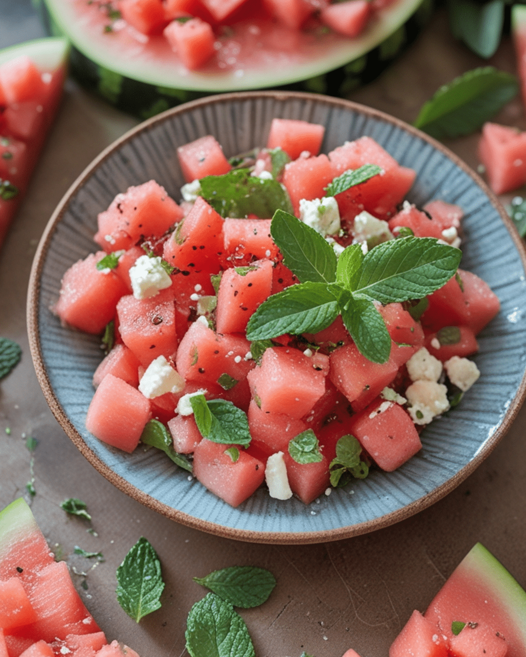 Refreshing Watermelon Salad with Feta and Mint