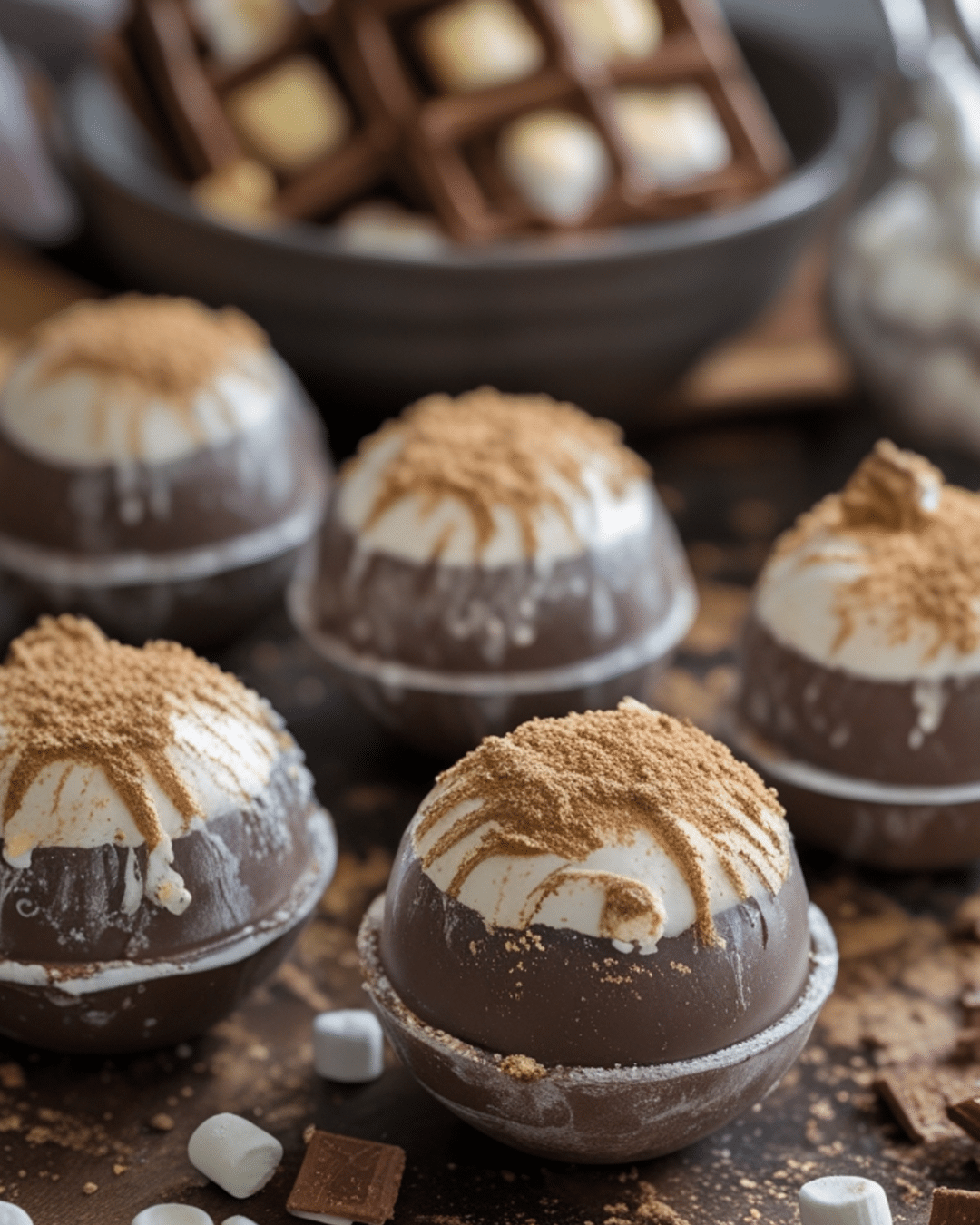 S'mores Hot Chocolate Bombs