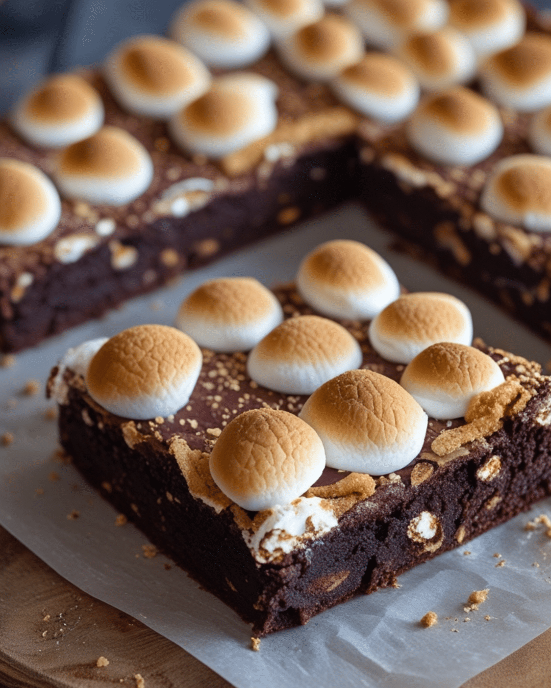 Campfire S'mores Brownies