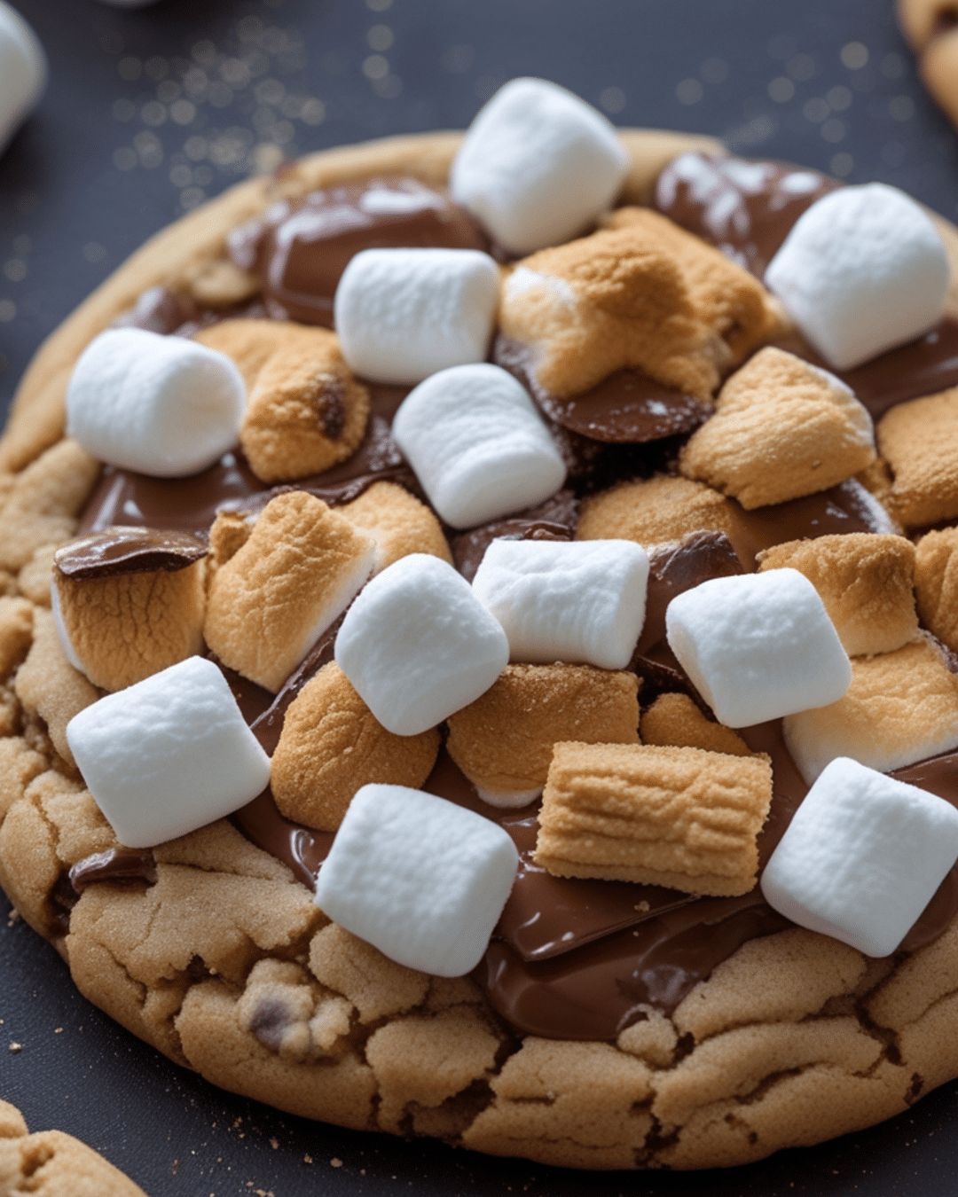 S'mores Cookies with Gooey Marshmallows