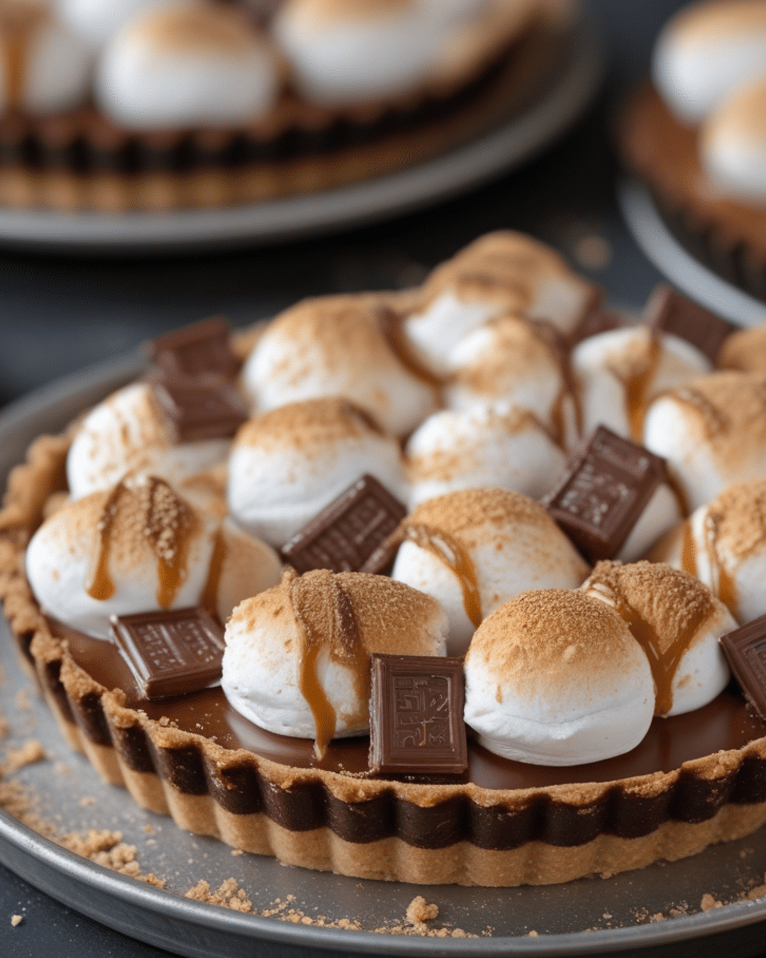 Caramel S'mores Tart