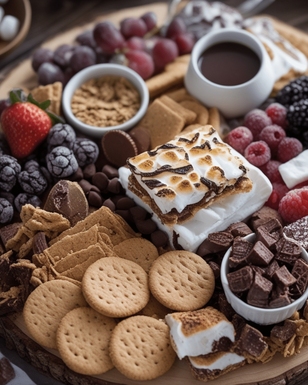 S'mores Charcuterie Board for Gatherings