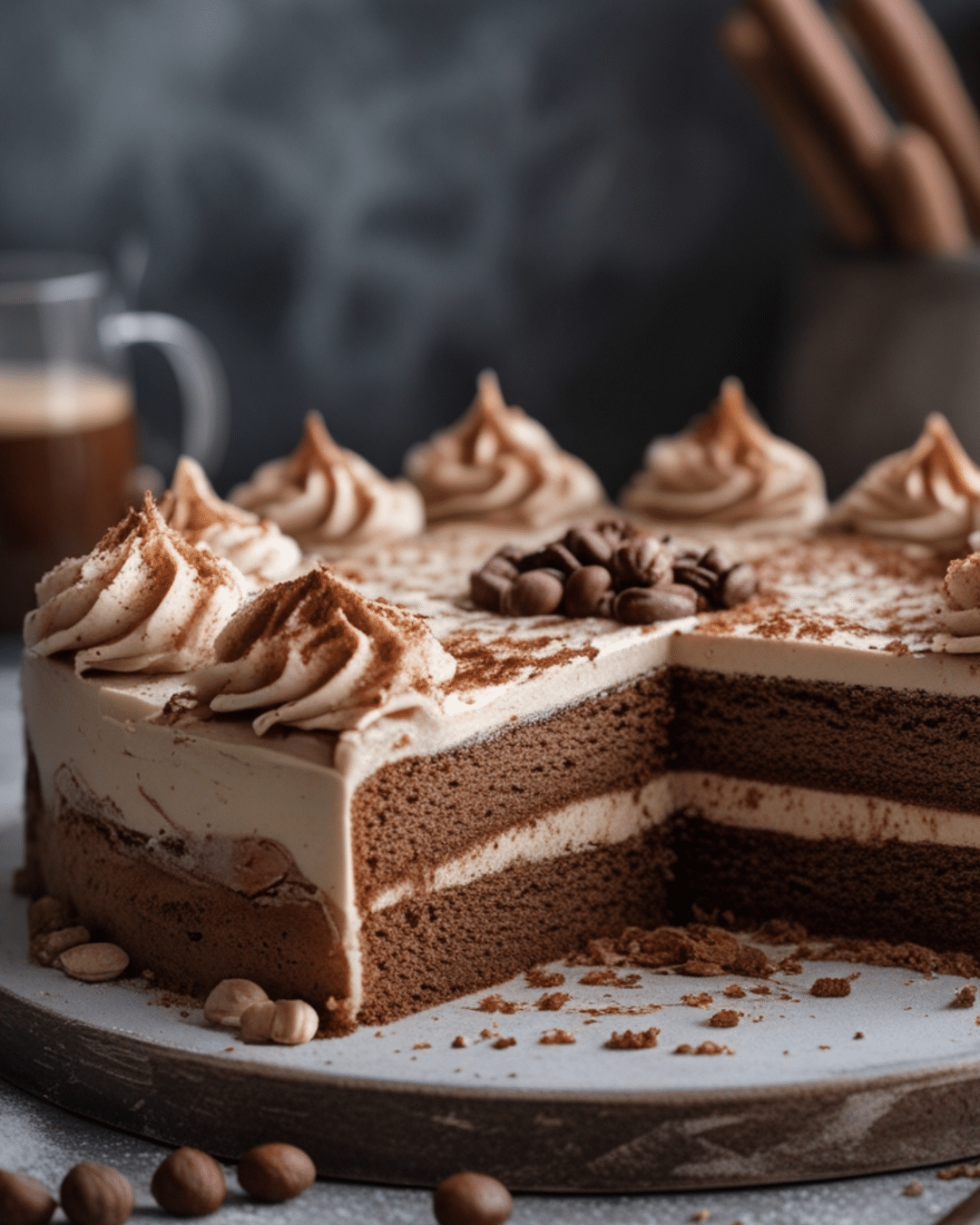 Mocha Hazelnut Coffee Cake