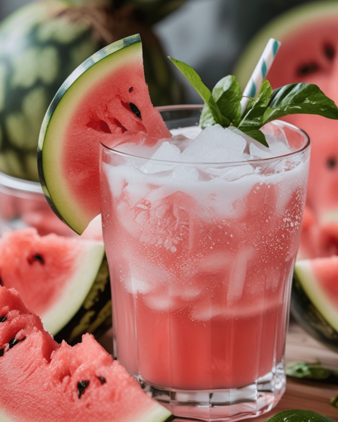 Zesty Watermelon and Coconut Water Drink