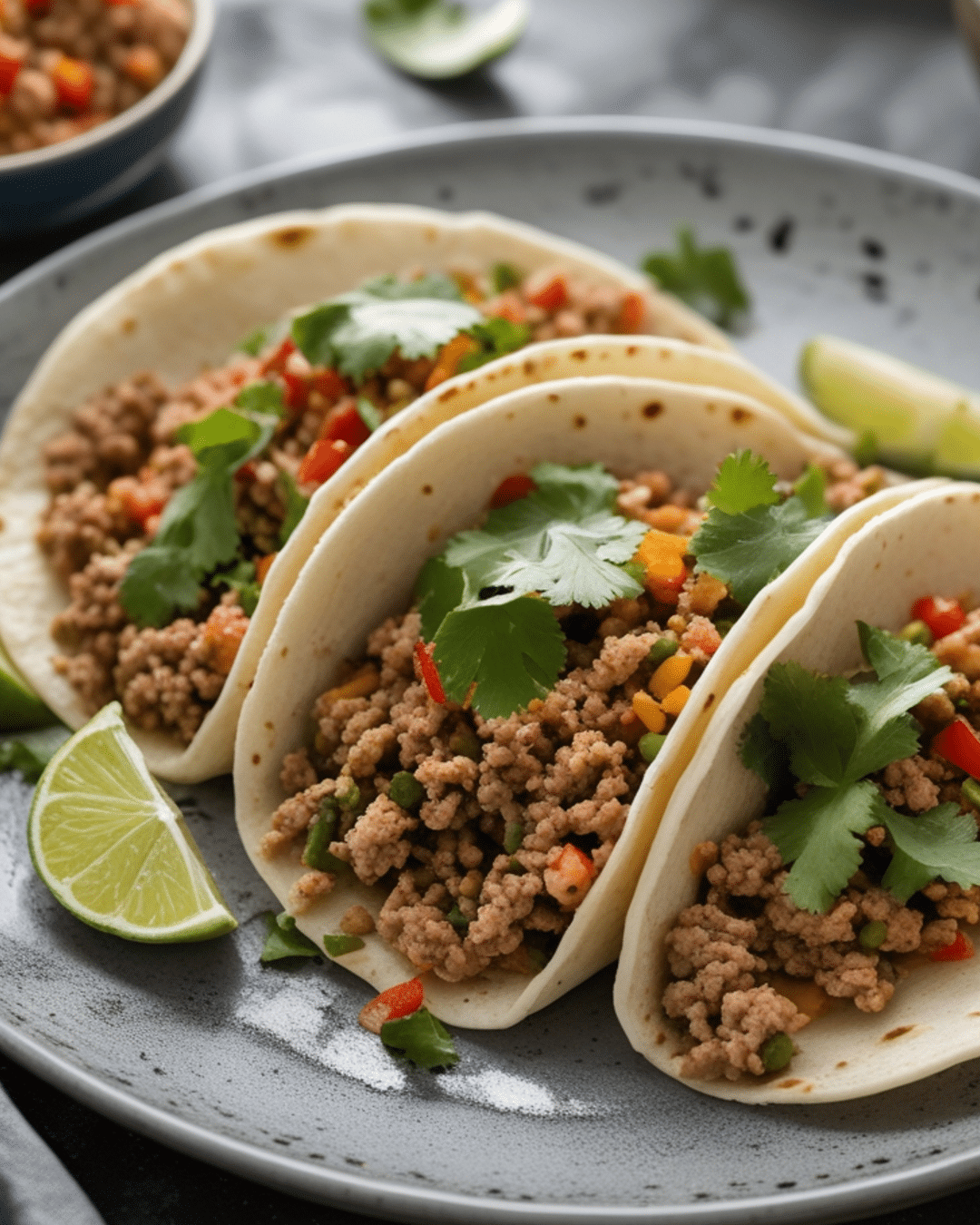 Ground Turkey Tacos with Cilantro Lime Rice