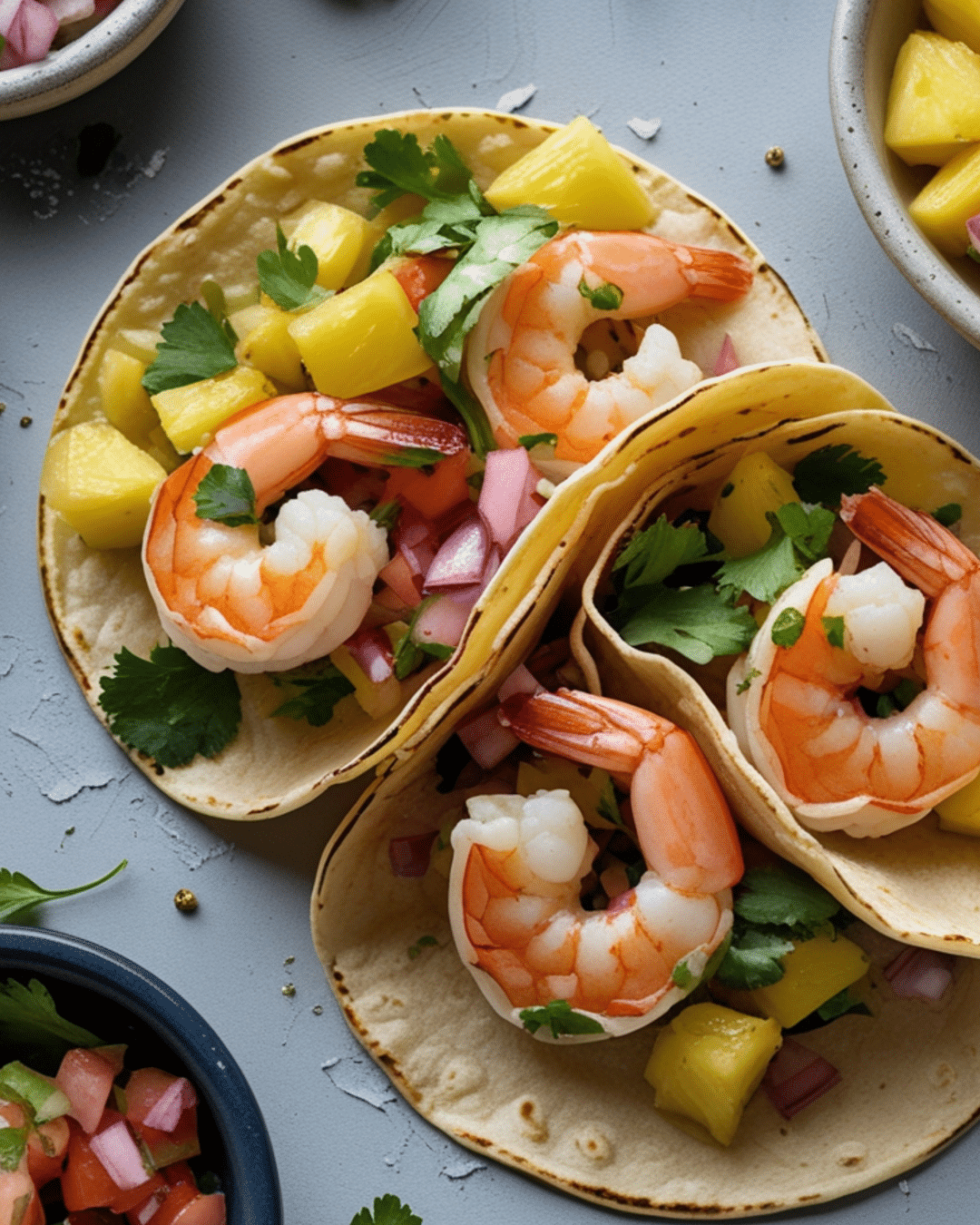 Savory Shrimp Tacos with Pineapple Salsa 1 Savory Shrimp Tacos with Pineapple Salsa