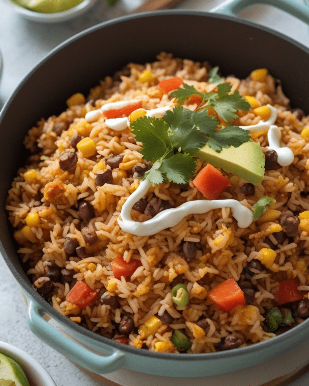 One-Pot Taco Rice Casserole