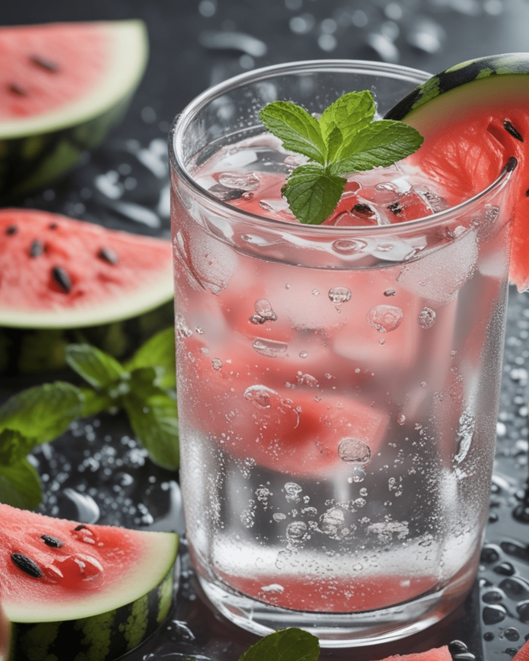 Refreshing Watermelon Mint Infused Sparkling Water 1 Refreshing Watermelon Mint Infused Sparkling Water
