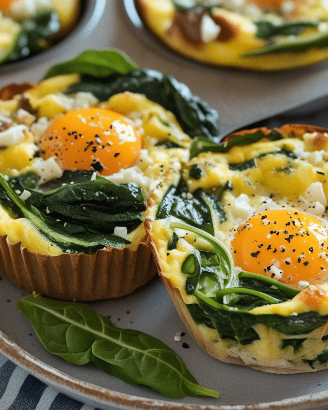 Savory Spinach and Feta Egg Muffins