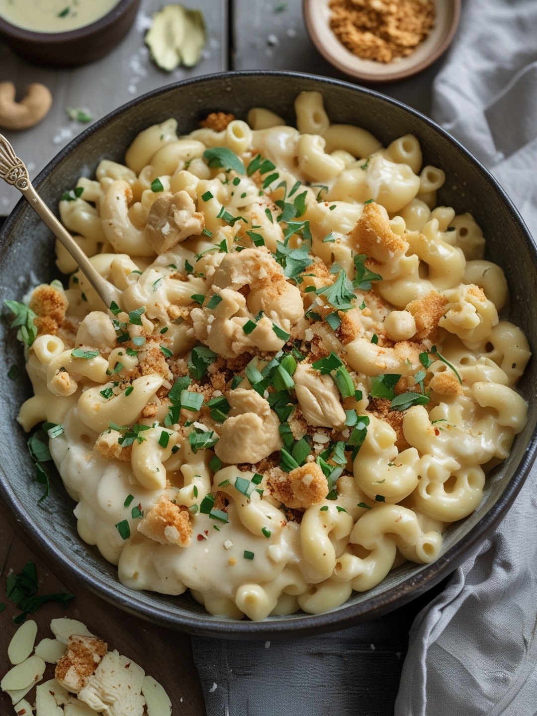 Vegan Mac and Cheese with Cashew Sauce