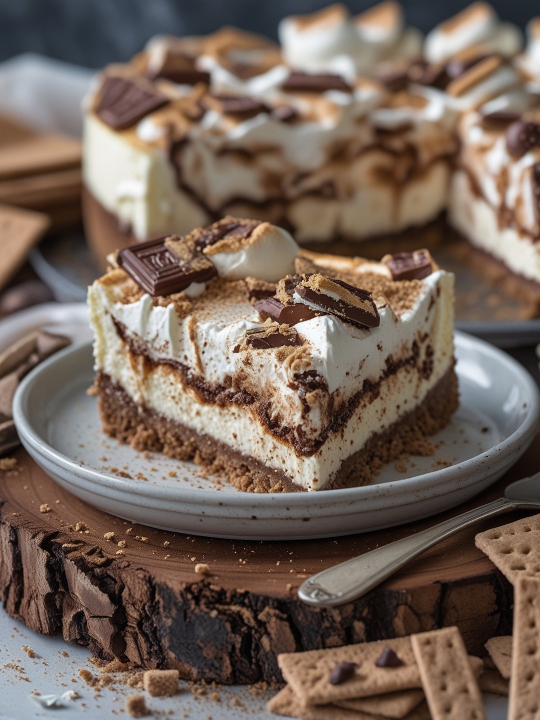 S'mores Cheesecake: Creamy with a Crunch