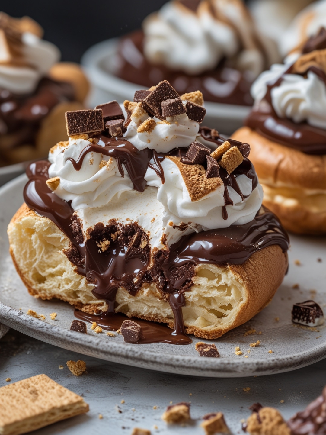 S'mores Cream Puffs: Light and Airy Indulgence