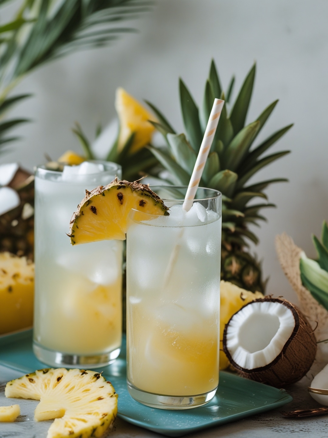 Tropical Lemonade: Pineapple and Coconut Delight