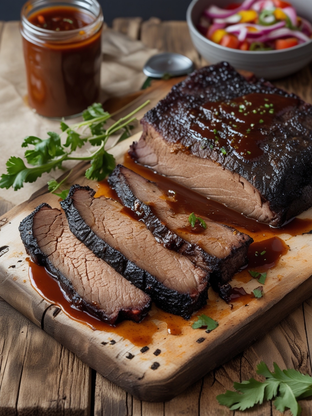 Smoked Brisket with Chipotle BBQ Sauce 1 Smoked Brisket with Chipotle BBQ Sauce