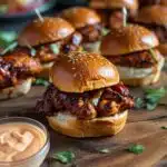 BBQ Chicken Sliders with Spicy Aioli