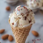 Vegan Vanilla Almond Joy Ice Cream