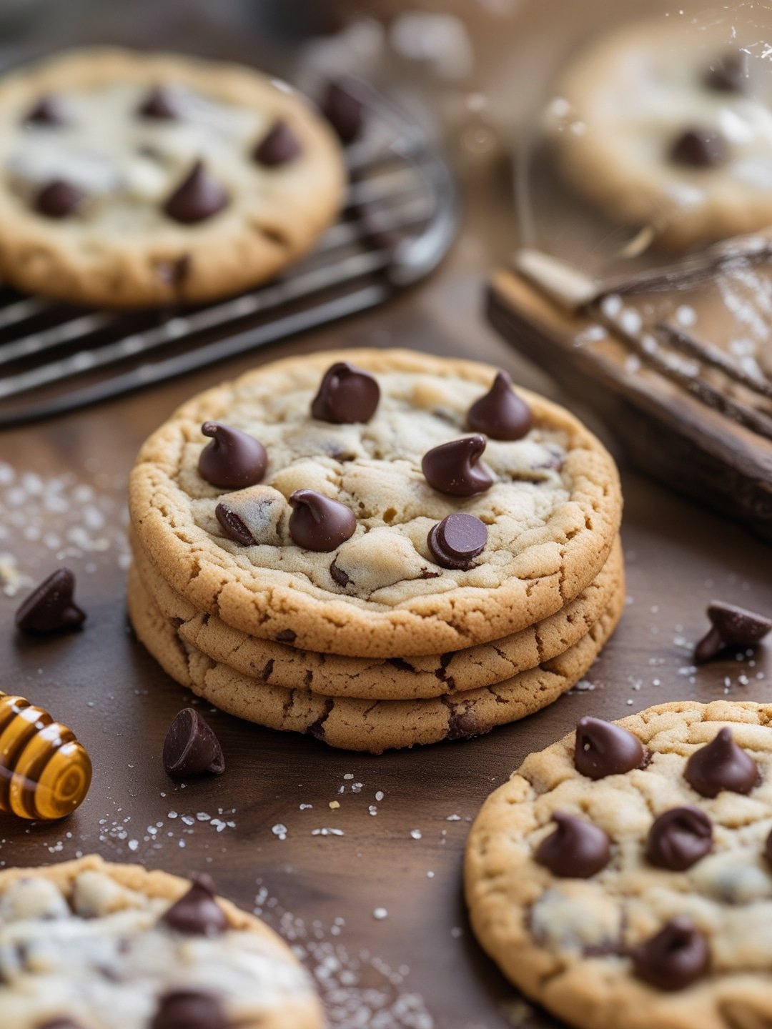 Honey-Sweetened Chocolate Chip Cookies