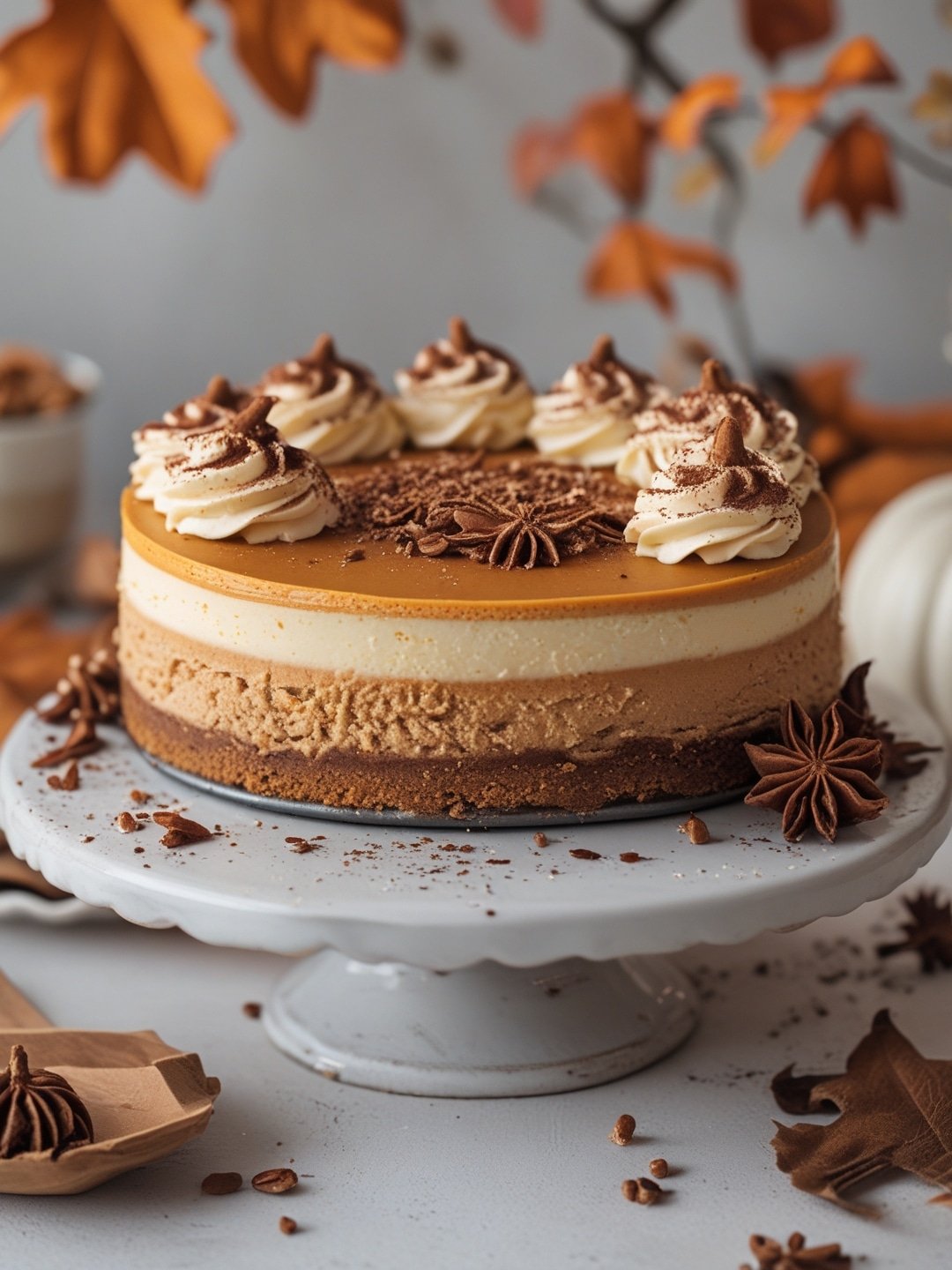 Spiced Pumpkin Latte Cheesecake
