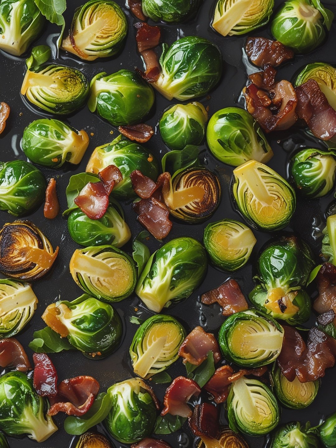 Maple-Glazed Brussels Sprouts with Bacon