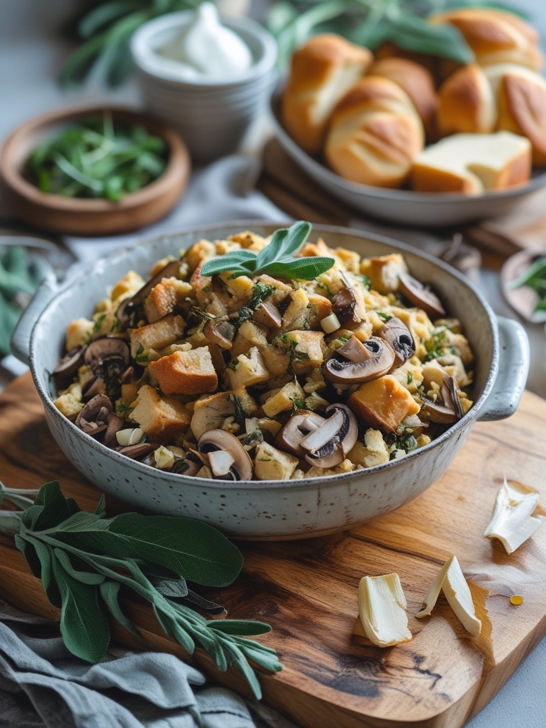Vegetarian Mushroom and Sage Stuffing