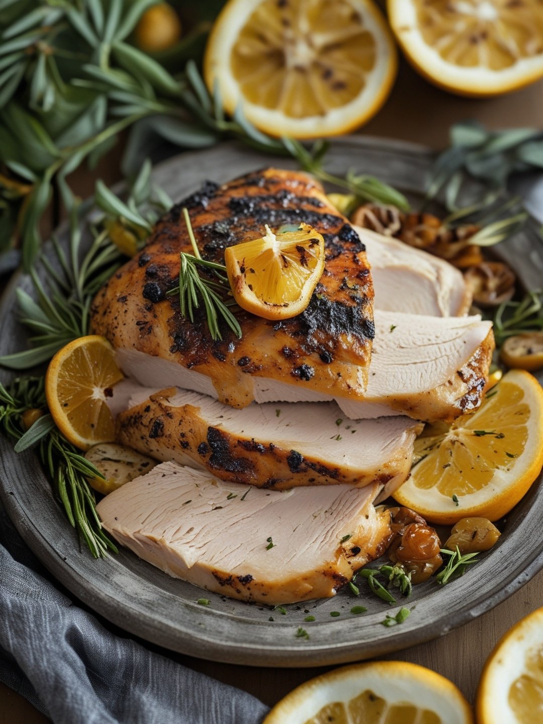 Grilled Citrus Herb Turkey Breast