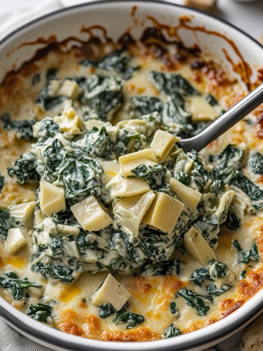 Cheesy Spinach and Artichoke Dip