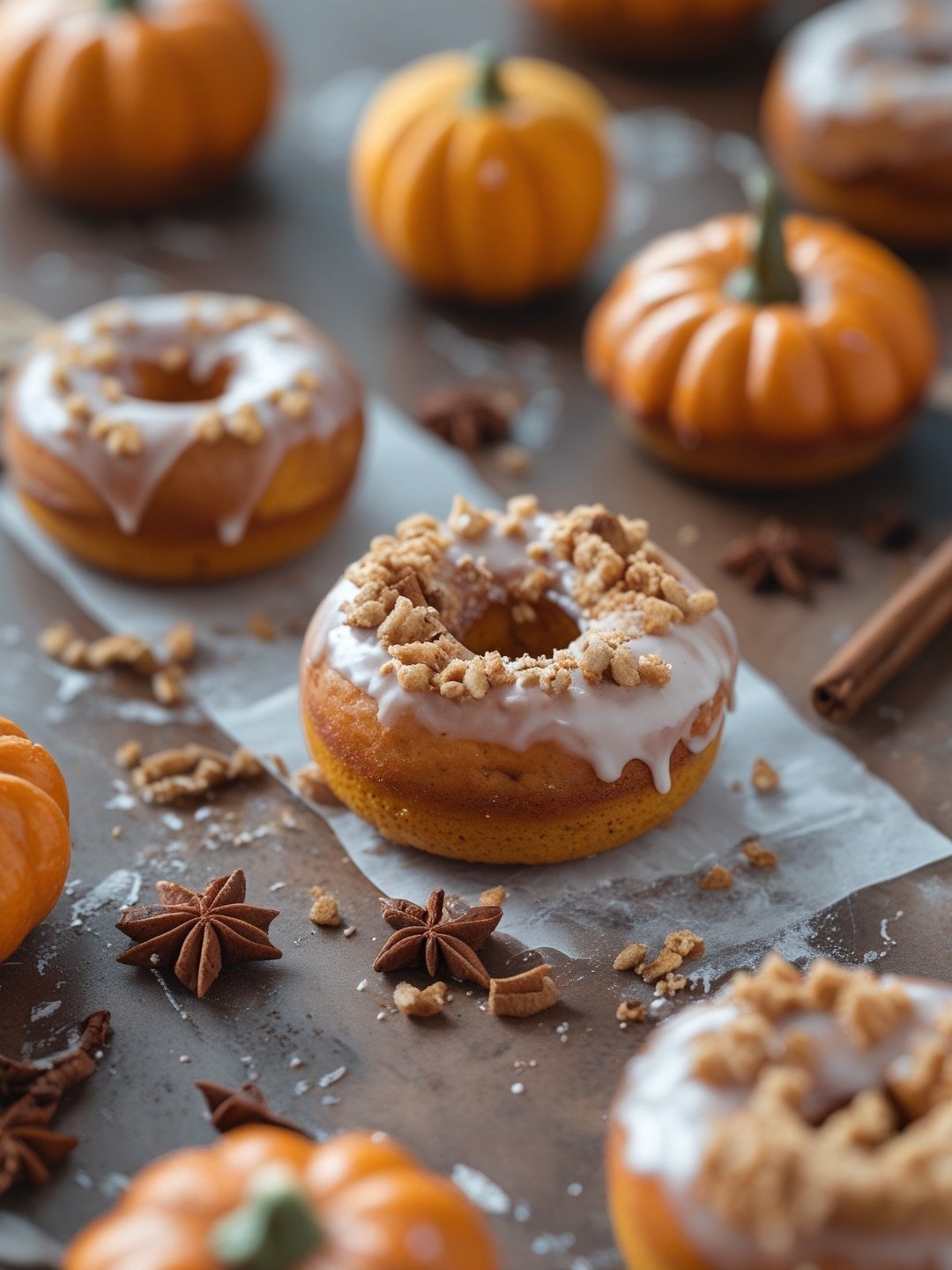 Glazed Pumpkin Spice Doughnuts 1 Glazed Pumpkin Spice Doughnuts