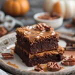 Caramel Pumpkin Brownies