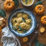 Pumpkin-Stuffed Ravioli with Sage Butter