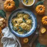 Pumpkin-Stuffed Ravioli with Sage Butter