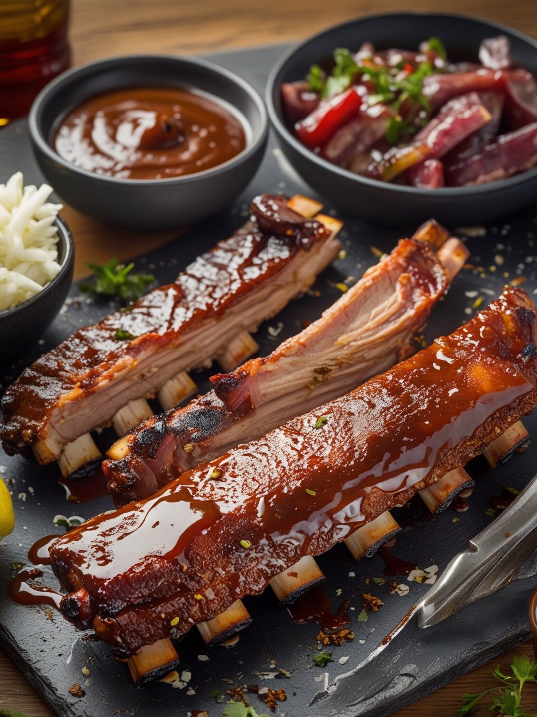 Family-Style Barbecue Ribs with a Secret Sauce