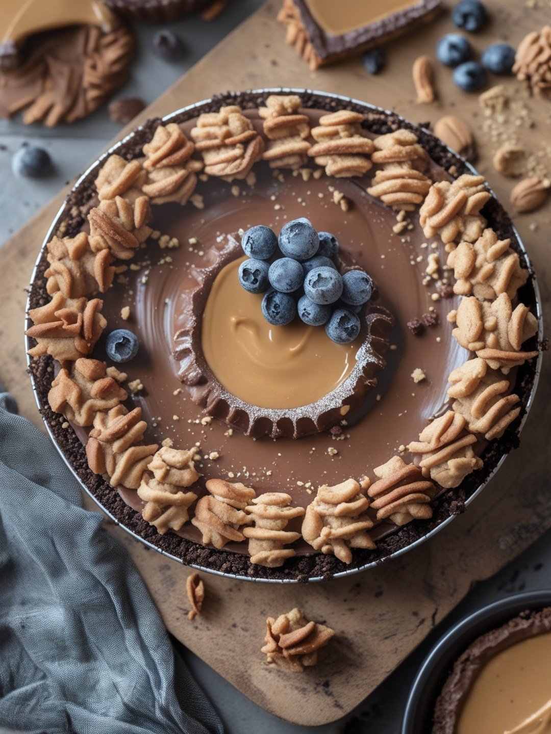 Peanut Butter Pie with Cookie Crust