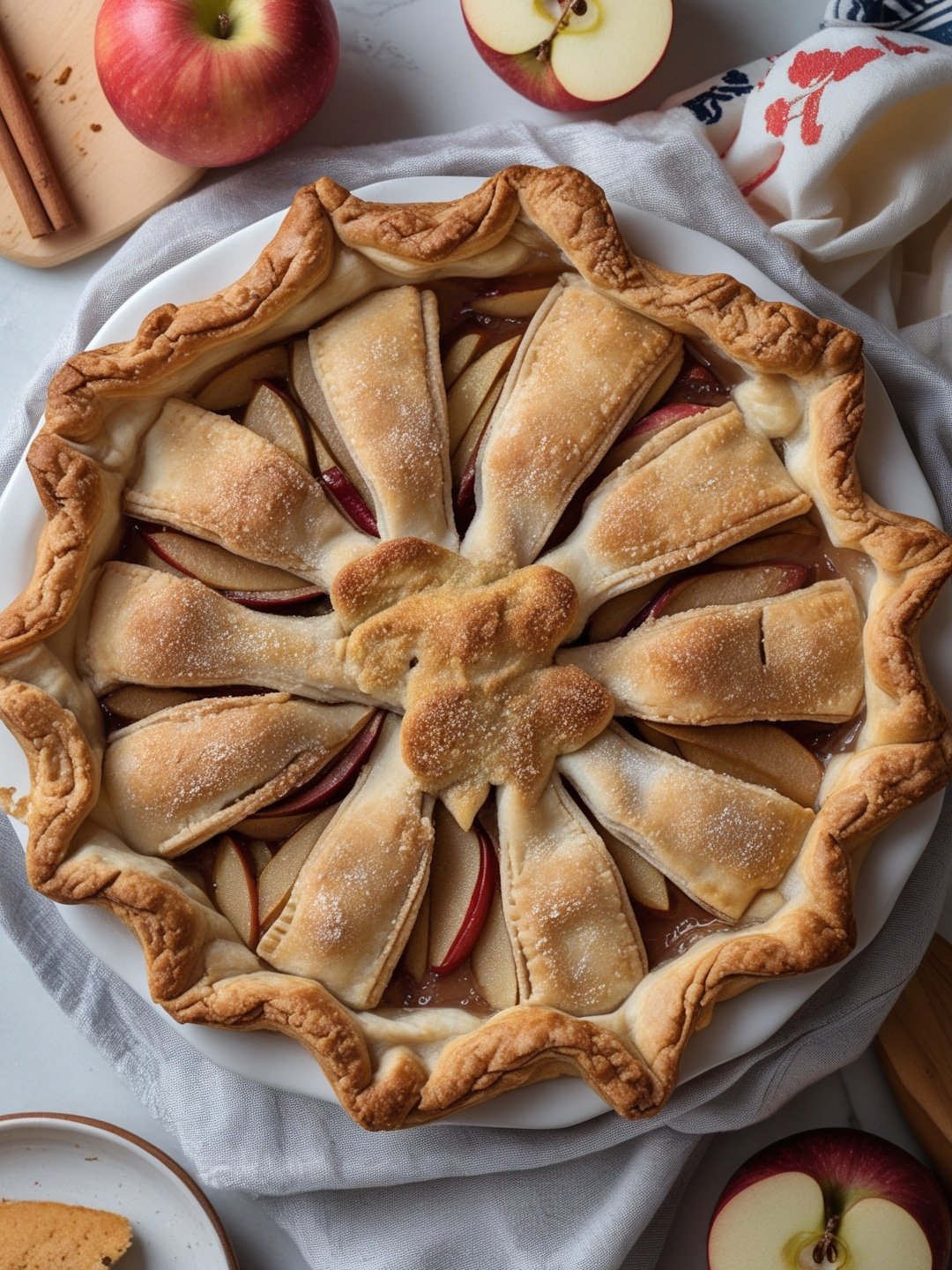 Classic Apple Pie with a Flaky Crust