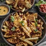 Nacho Waffle Fries with Cheesy Dipping Sauce